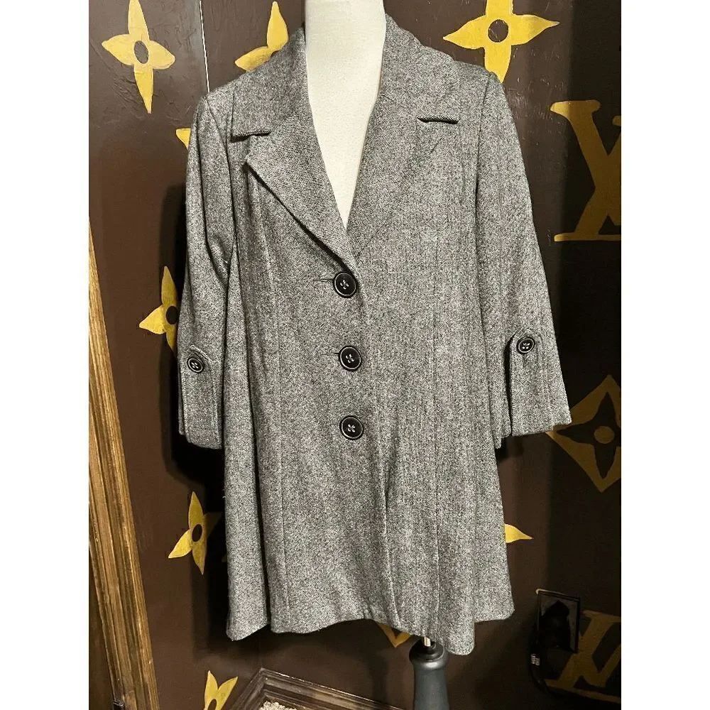 Cabi Shakespeare Wool Swing Coat Size 4